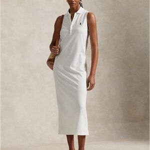 Polo by Ralph Lauren White Midi Dress